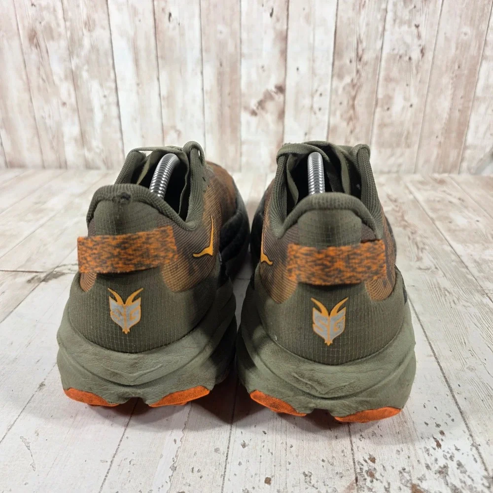 Hoka Speedgoat 6 Mens 11.5 Trail Running Shoes Army Olive Leopard 1147791-AOL